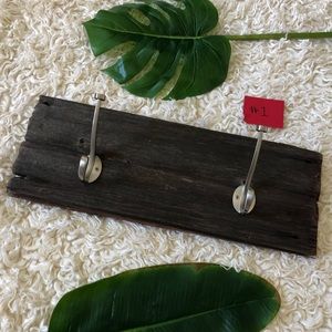 Authentic Barn Wood Coat/Towel Nickel Hook